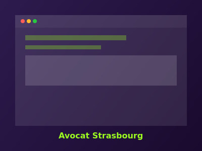 Site avocat Strasbourg